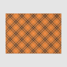 Tartan orange d'Halloween