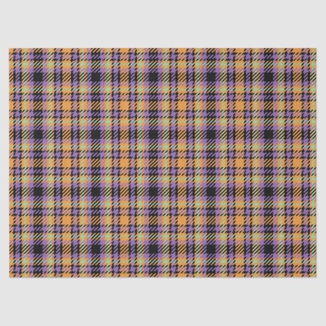 Papier Mousseline Tartan plaid d'Halloween (Recto)
