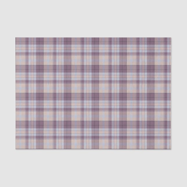 Papier Mousseline Tartan pourpre (Recto)