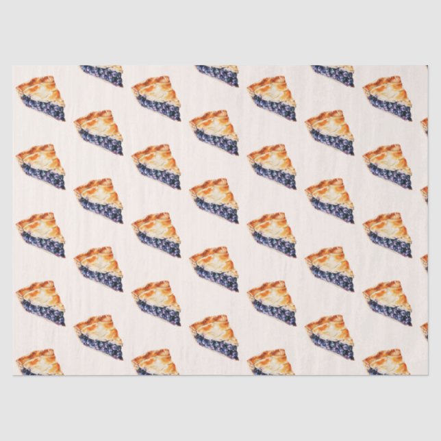 Papier Mousseline Tarte aux myrtilles (Recto)