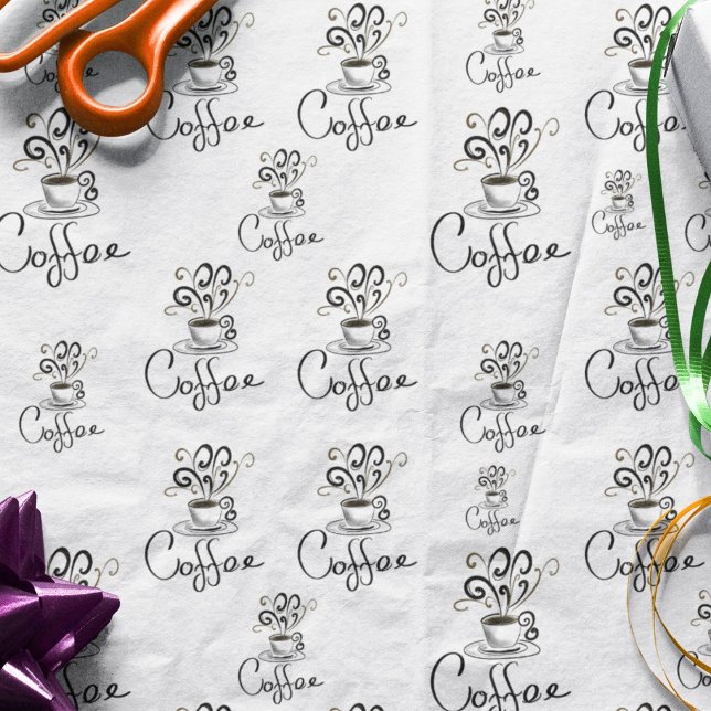 Papier Mousseline Tasse de café avec panache de vapeur (Créateur téléchargé)