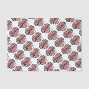 Papier Mousseline tatouage de coeur de bunco