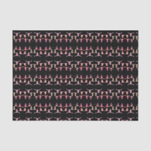 Papier Mousseline Taureau Pink Brown Ouest Noir Rustique