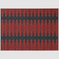 Taureau rouge Motif d'art noir de l'Ouest de la tr