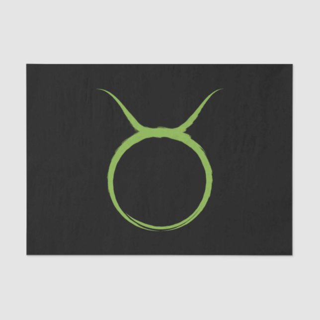 Papier Mousseline TAURUS Bull Avril Mai Astrologie Zodiac Party (Recto)