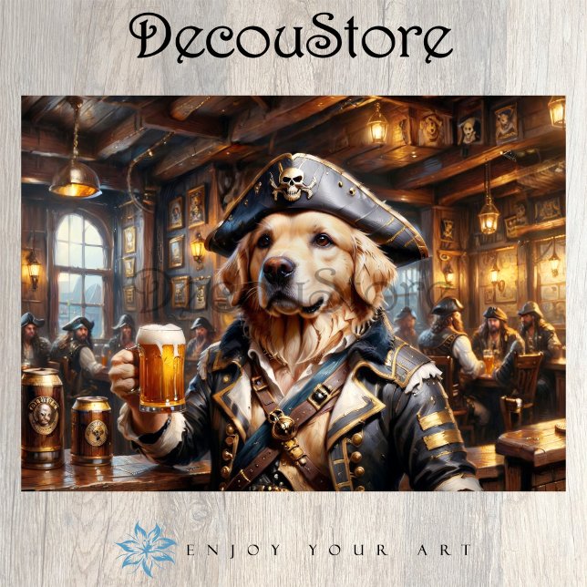 Papier Mousseline Taverne du chien pirate Découpage (Créateur téléchargé)