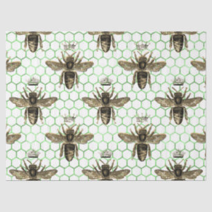 Papier Mousseline Tea Garden Bee Series Design 27 Tissu Papier