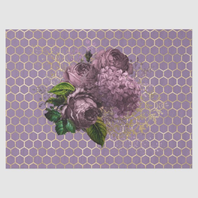 Papier Mousseline Tea Garden Bee Series Design 38 (Recto)
