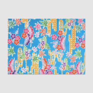 Papier Mousseline Teinture japonaise d'okinawaïen (Bingata)