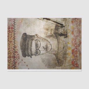 Papier Mousseline Télescope scientifique de l'inventeur Steampunk de