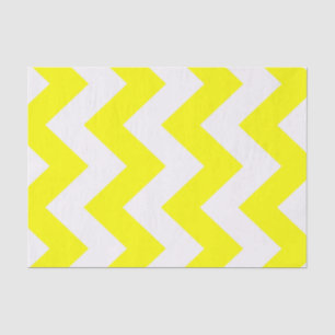 Papier Mousseline Téméraire jaune Mod Chevron