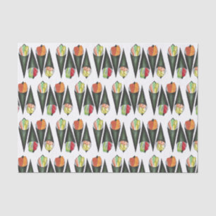 Papier Mousseline Tempaki Sushi Rolls À Main Rolls Cuisine Japonaise