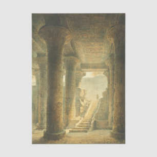 Papier Mousseline Temple égyptien antique d'Esna 