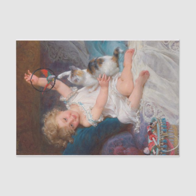 Papier Mousseline Temps de jeu par Emile Munier (Recto)