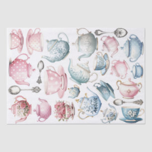 Papier Mousseline Temps pour le Motif Vintage de thé