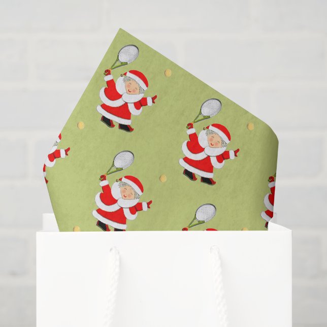 Papier Mousseline Tennis Féminin Vacances de Noël (Sac cadeau)