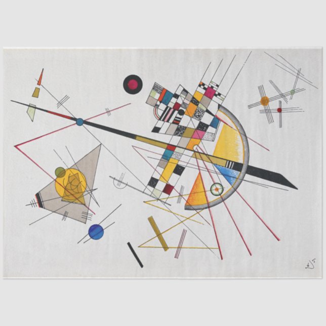 Papier Mousseline Tension Delicate No.85, Wassily Kandinsky (Recto)