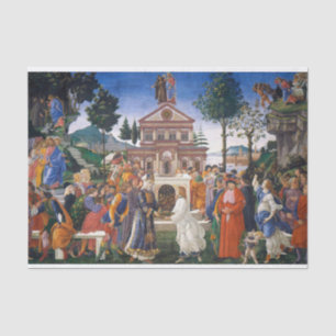 Papier Mousseline Tentations du Christ, Sandro Botticelli