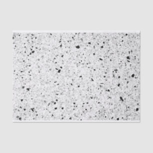 Papier Mousseline Terrazzo Noir & Blanc Texture do-it-yourself Loft 