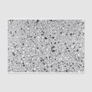 Papier Mousseline Terrazzo Noir & Blanc Texture do-it-yourself Loft 