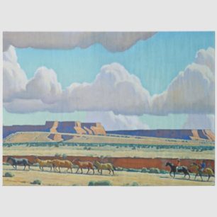 Papier Mousseline « Terre sauvage des Navajos » par Maynard Dixon