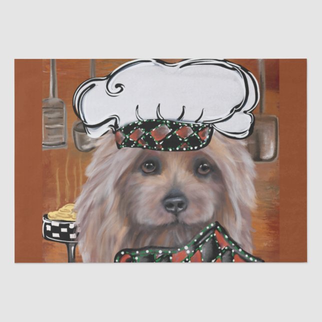 PAPIER MOUSSELINE  TERRIER AUSTRALIEN   (Recto)