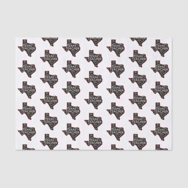 Papier Mousseline Texas Teacher (Recto)