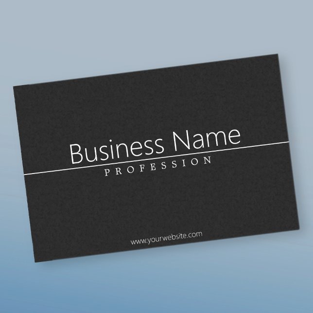 Papier Mousseline Texte blanc classique simple en noir (Créateur téléchargé)