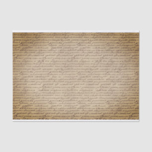 Papier Mousseline Texte d'écriture vintage cursive sur le Motif de p