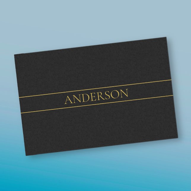 Papier Mousseline Texte et lignes Gold personnalisables (Créateur téléchargé)