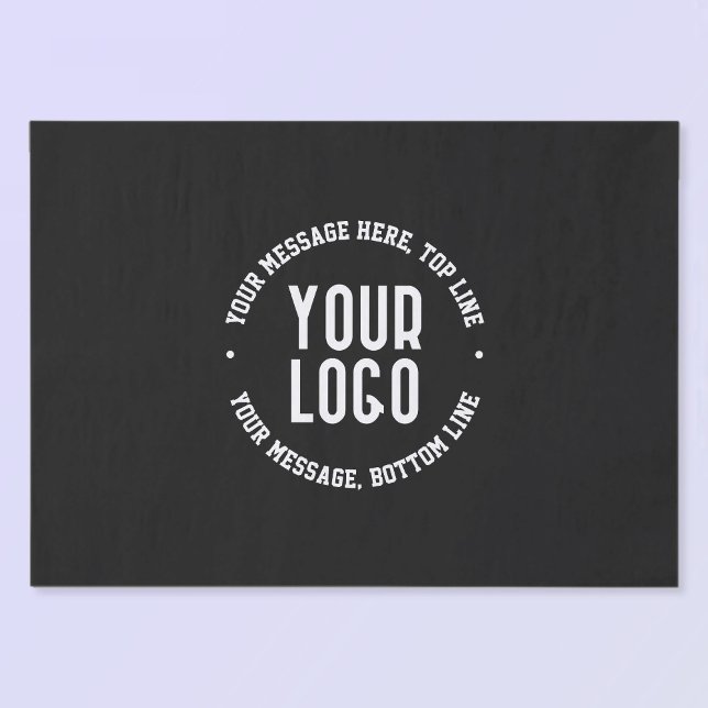 Papier Mousseline Texte personnalisable et logo ou image téléchargé (Créateur téléchargé)