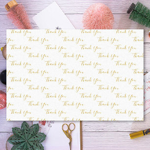 Papier Mousseline Texte personnalisé Merci
