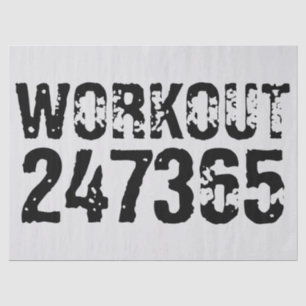 Papier Mousseline Texte usé et rayé Workout 247365 noir
