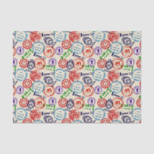 Papier Mousseline Texture avec de vrais timbres
