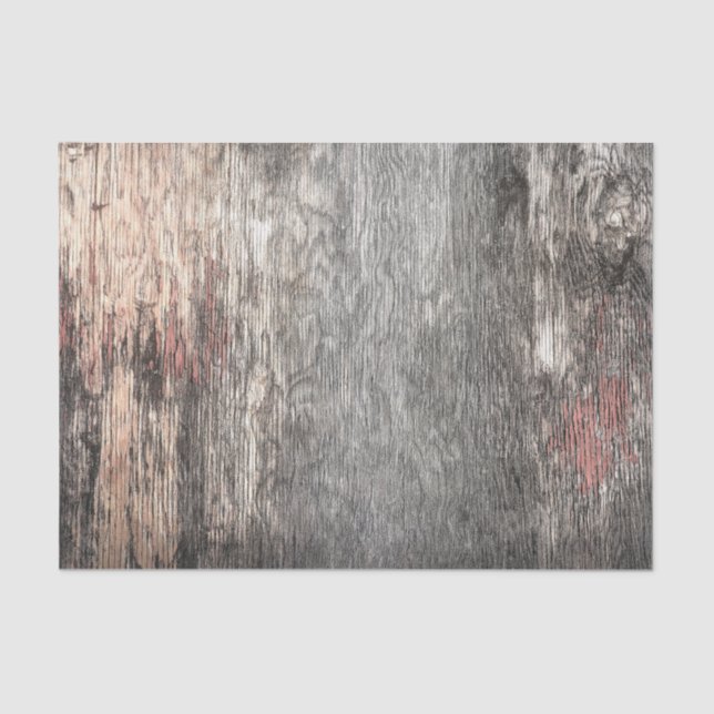 Papier Mousseline Texture Bois Gris Beige Campagne Rustique (Recto)