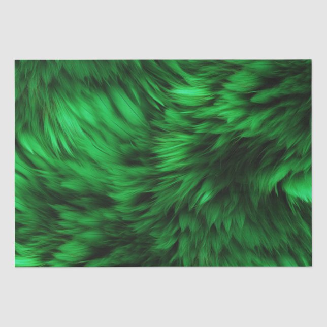 Papier Mousseline Texture de fourrure de monstre faux vert amusant (Recto)