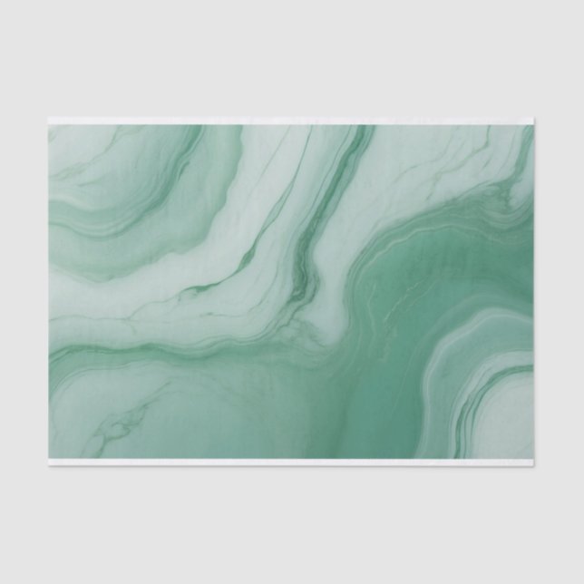 Papier Mousseline Texture de marbre vert Pastel Gradient (Recto)