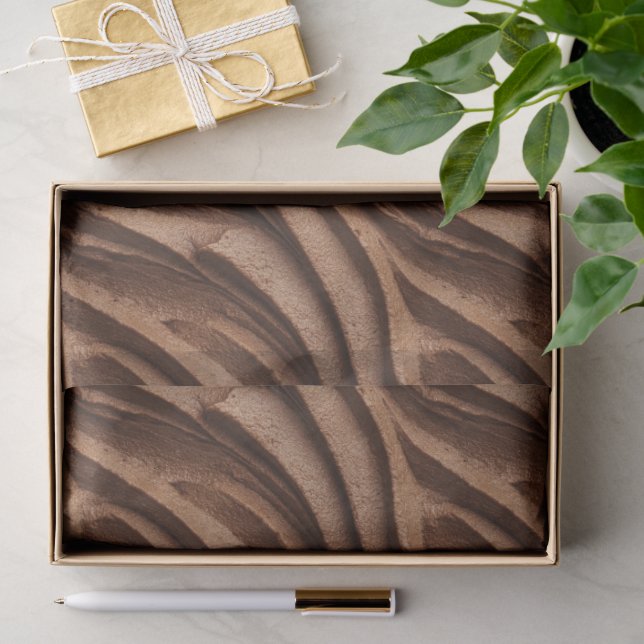 Papier Mousseline Texture de tourbillon de cacao riche sans couture  (Cadeau)