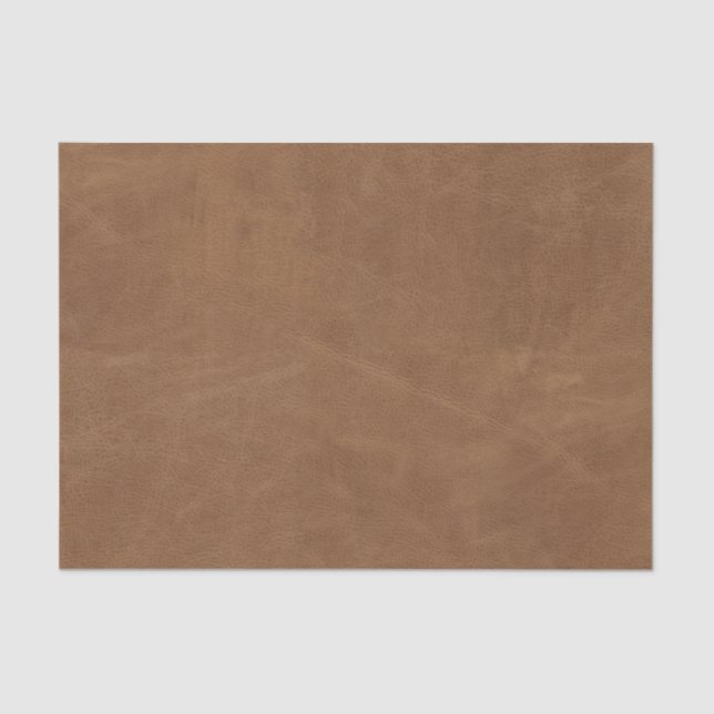 Papier Mousseline Texture en cuir Brown Decoupage (Recto)