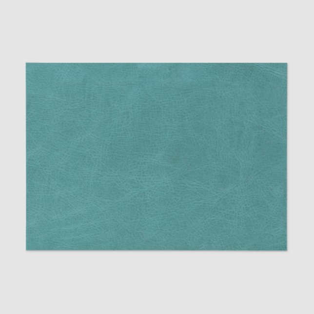 Papier Mousseline Texture en cuir Turquoise de Faux (Recto)