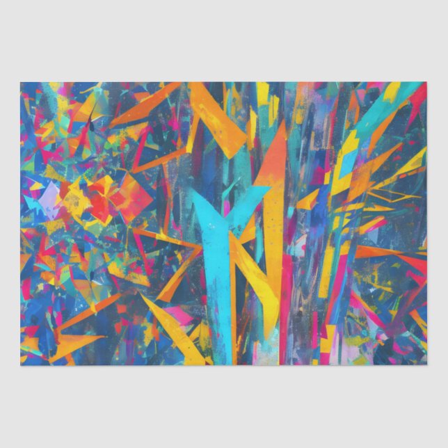 Papier Mousseline texture fractale Abstraite (Recto)