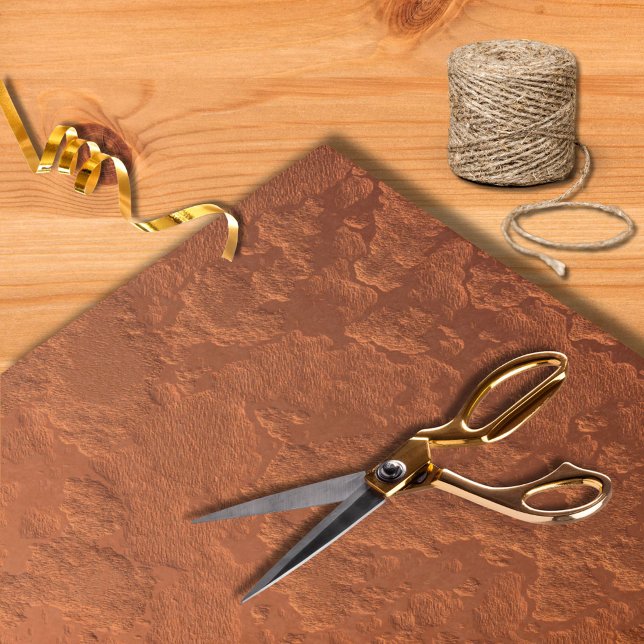 Papier Mousseline Texture moderne en cuivre métallique Faux (Créateur téléchargé)