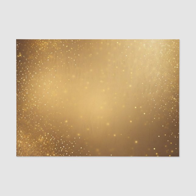 Papier Mousseline Texture Parties scintillant d'or (Recto)