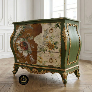 Papier Mousseline Texture Rustique Vintage Fleur Decoupage Jaune 