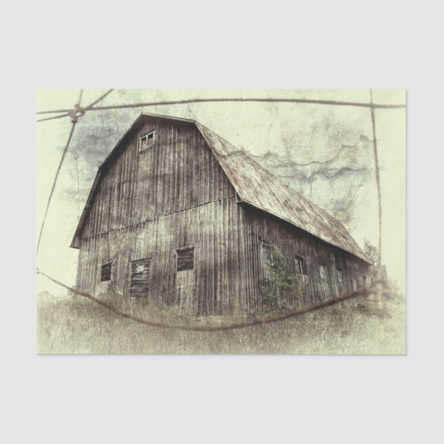 Papier Mousseline Texture Vieilli Rustique Vieille Grange  (Recto)
