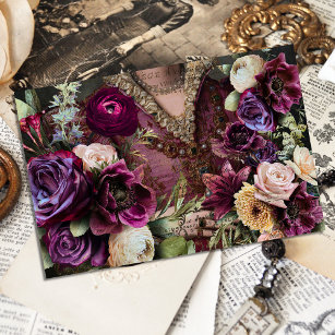 Papier Mousseline Texture vintage Rustique Découpage florale