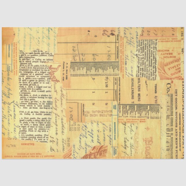 Papier Mousseline Texture Vintage souple (Recto)