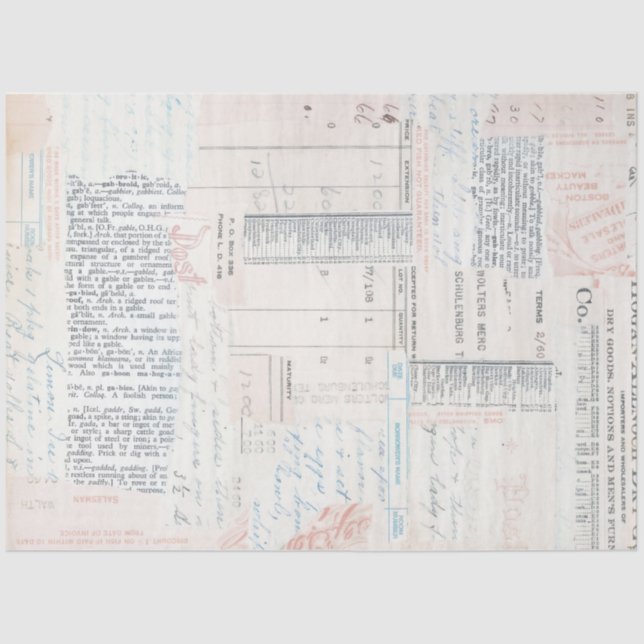 Papier Mousseline Texture Vintage souple (Recto)