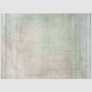 Papier Mousseline Texture vintage Tan Vert Ephémère Bleue Découpage