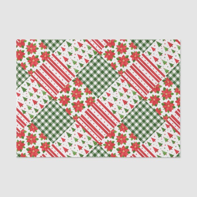 Papier Mousseline Textures de Noël (Recto)